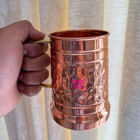 Copper beer mug Hammered design, Fresh Fruit Juice, Moscow Mule