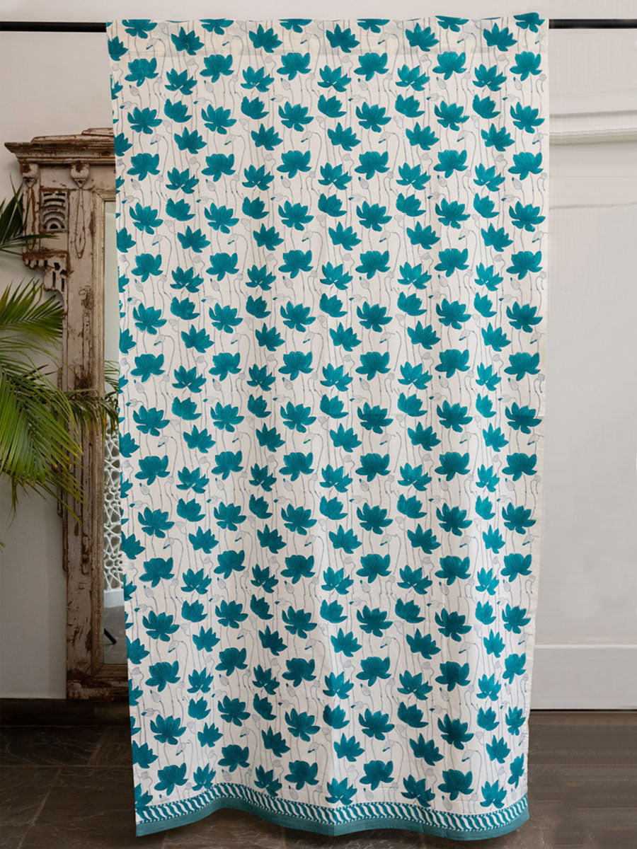 Maithli Hand Block Printed Cotton Curtain