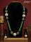 Jaipur crystal beaded green necklace with minakari balls and with earrings