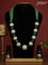 Jaipur crystal beaded green necklace with minakari balls and with earrings