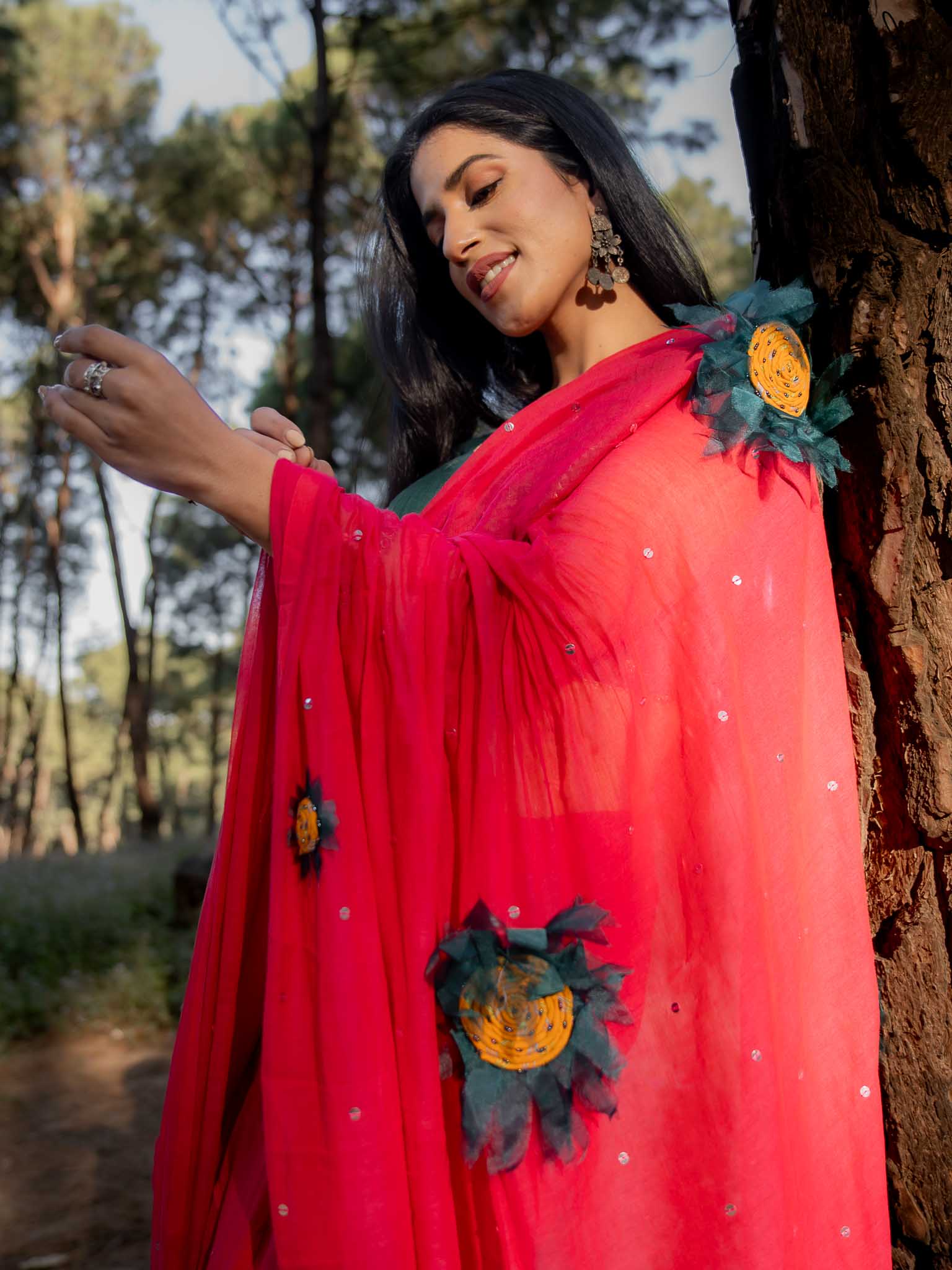 Dipped In Fuchia Sunflower