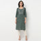 Embroidered Yoke Cotton Dobby Kurta