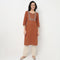 Embroidered Yoke Cotton Dobby Kurta