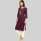 Embroidered Yoke Long Kurta