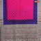 Bandhani saree pink and blue with allover bandhani prints and banarasi style border