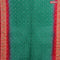 Bandhani saree green shade and red with allover bandhani prints and banarasi style border