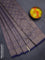 Banarasi semi silk saree blue with allover thread & zari weaves and woven border