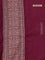 Banarasi semi silk saree maroon with allover thread & zari weaves and woven border