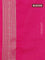 Banarasi semi silk saree pink with allover thread & zari weaves and woven border