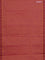 Coimbatore cotton saree rust shade and pink with allover self emboss and thread woven border
