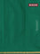 Arani semi silk saree green with plain body and small zari woven border