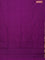 Arani semi silk saree purple with plain body and zari woven border