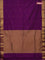Arani semi silk saree purple with zari woven buttas and zari woven border