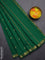 Arani semi silk saree green with rudhraksha & paisley zari woven buttas and zari woven border