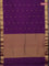 Arani semi silk saree purple with zari woven thilak buttas and zari woven border