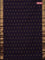 Arani semi silk saree deep violet with zari woven floral buttas and zari woven border