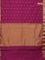 Arani semi silk saree purple with zari woven floral buttas and zari woven border