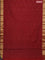 Arani semi silk saree maroon with zari woven buttas and zari woven border