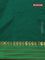 Arani semi silk saree green and light green with plain body and paisley zari woven simple border