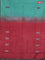 Banana pith saree teal green shade and maroon with thread woven buttas in borderless style