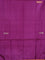Banana pith saree purple and orange with thread woven buttas in borderless style