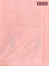 Banana pith saree pink and pale orange with thread woven buttas in borderless style