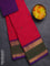 Chettinad cotton saree reddish pink and manthulir green with allover checked pattern and rattapet zari woven border