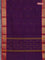 Chettinad cotton saree deep purple and pink with thread woven buttas and zari woven border