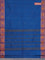 Chettinad cotton saree cs blue and maroon shade with thread woven buttas and zari woven annam butta border