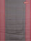 Chappa saree grey and mauve pink with allover small zari checked pattern and printed border