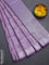 Bangalori semi silk saree lavender with allover ikat weaves and zari woven border
