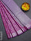Bangalori semi silk saree purple with allover ikat weaves and zari woven border