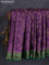 Banarasi tussar silk saree purple and green with allover thread & zari weaves and woven border