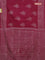 Jaipur cotton saree pastel maroon with butta prints and printed border