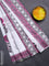 Jaipur cotton saree off white and pink grey with floral butta prints and printed border