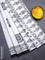 Jaipur cotton saree off white and black With Warli butta prints and printed border