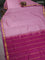 10 yards silk cotton saree pastel pink and purple with plain body and zari woven border
