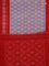 Ikat cotton saree blue shade and red with allover ikat butta weaves and long ikat style border