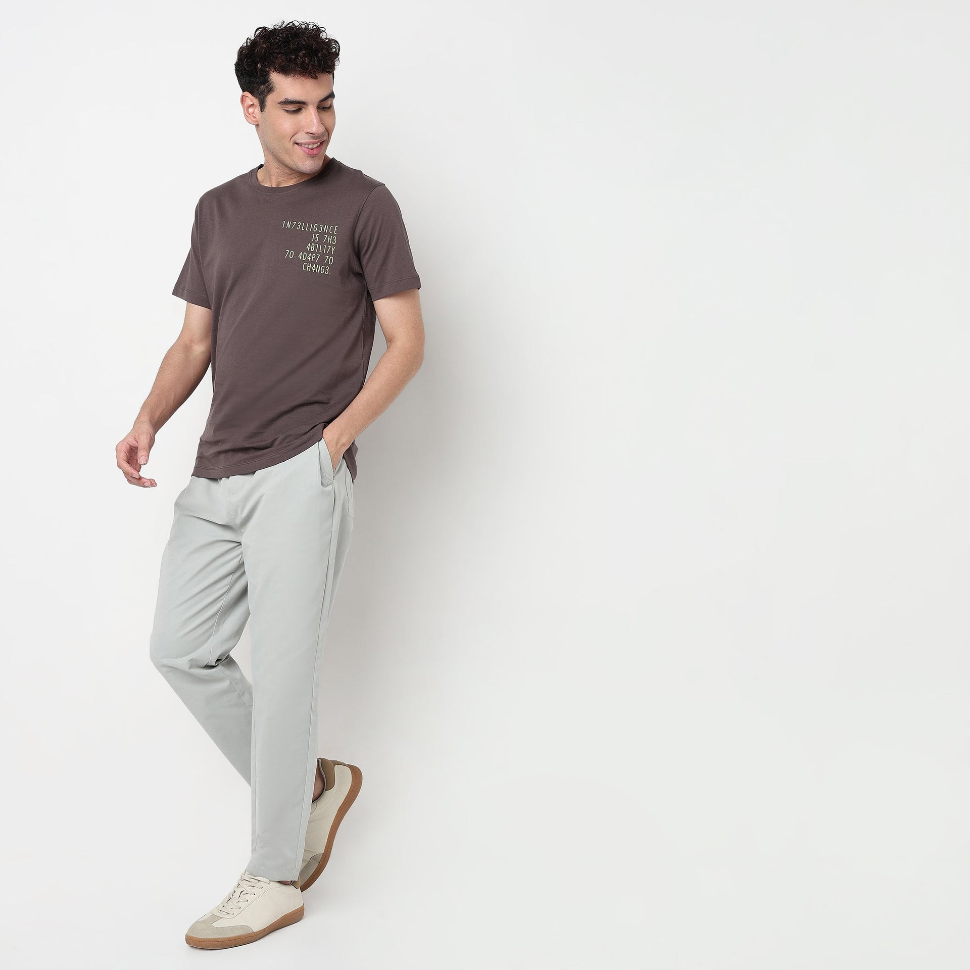 Cotton Crew Neck Graphitee