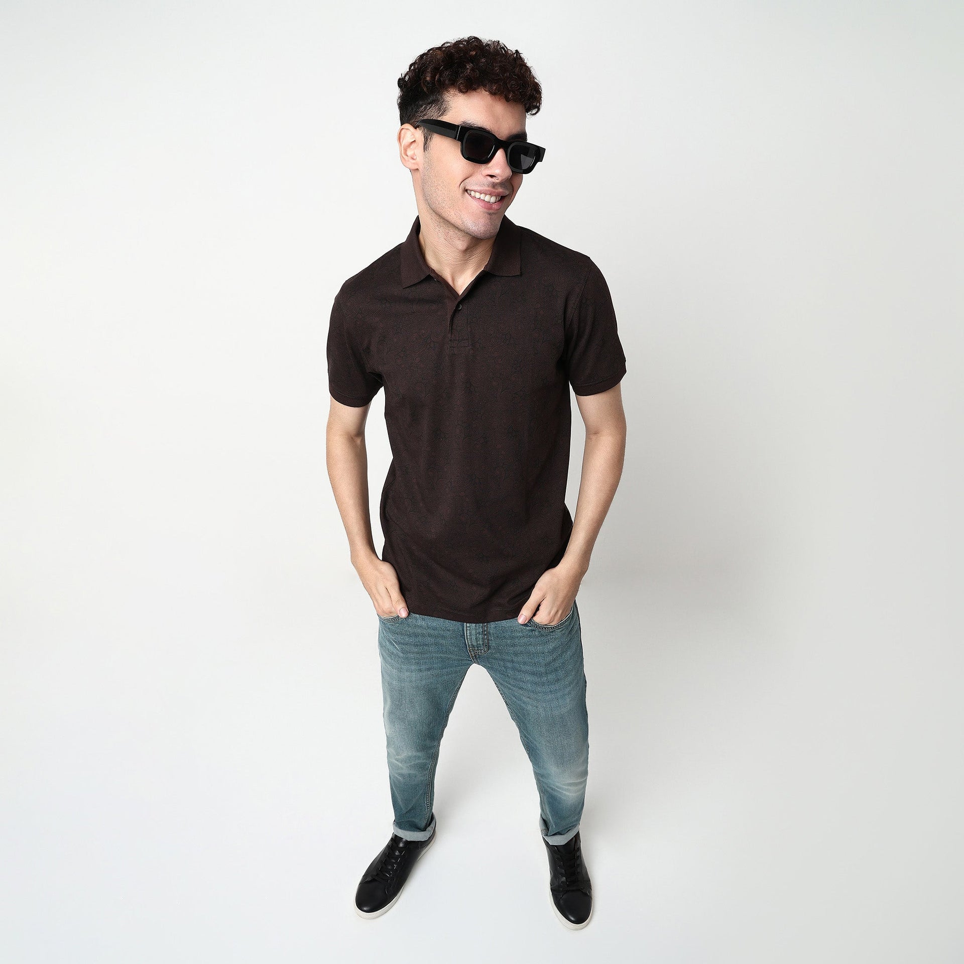 All Over Print Impression Polo T-Shirt