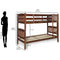 Dom Solid Wood Bunk Bed (Cappuccino)