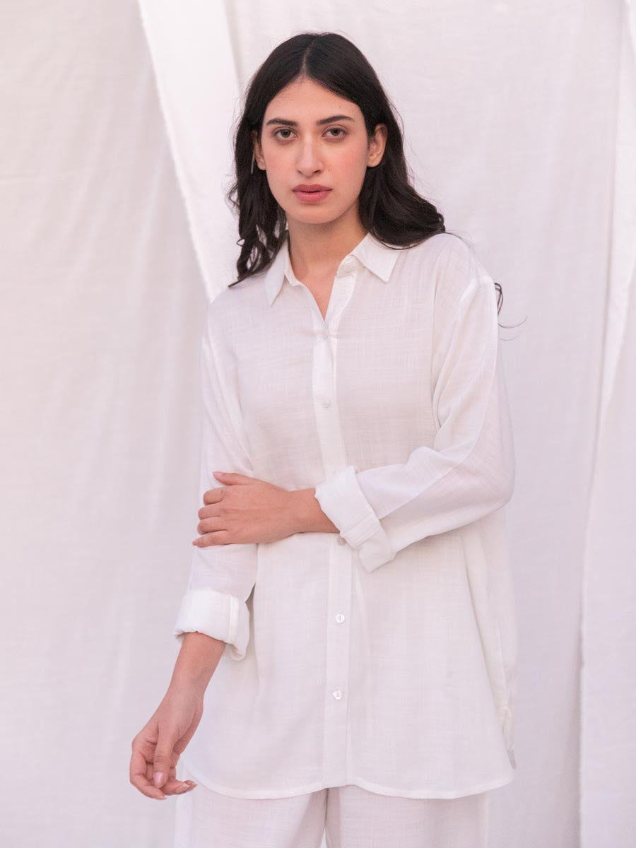 Ivory Slub Shirt