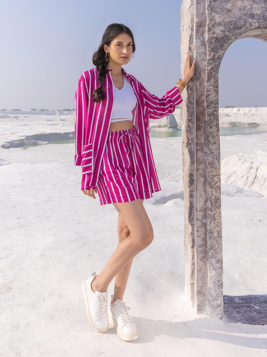 'Pink on Pink' Modal Silk Co-ord Set of 2