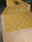 Banarasi tissue silk saree yellow with allover zari woven mina weaves and zari woven border