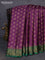 Banarasi tussar silk saree wine shade and green with allover thread & zari woven buttas and woven border