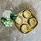 Gift Bowls Tray, Brass Gift item, Dry Fruit Tray with 4 Boxes, Ideal for tableware