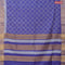 Bhagalpuri saree blue with allover butta prints and zari woven border