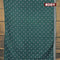 Bhagalpuri saree dark peacock green with allover butta prints and zari woven border