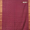 Bhagalpuri saree deep maroon with allover butta prints and zari woven border