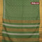 Bhagalpuri saree green with allover butta prints and zari woven border